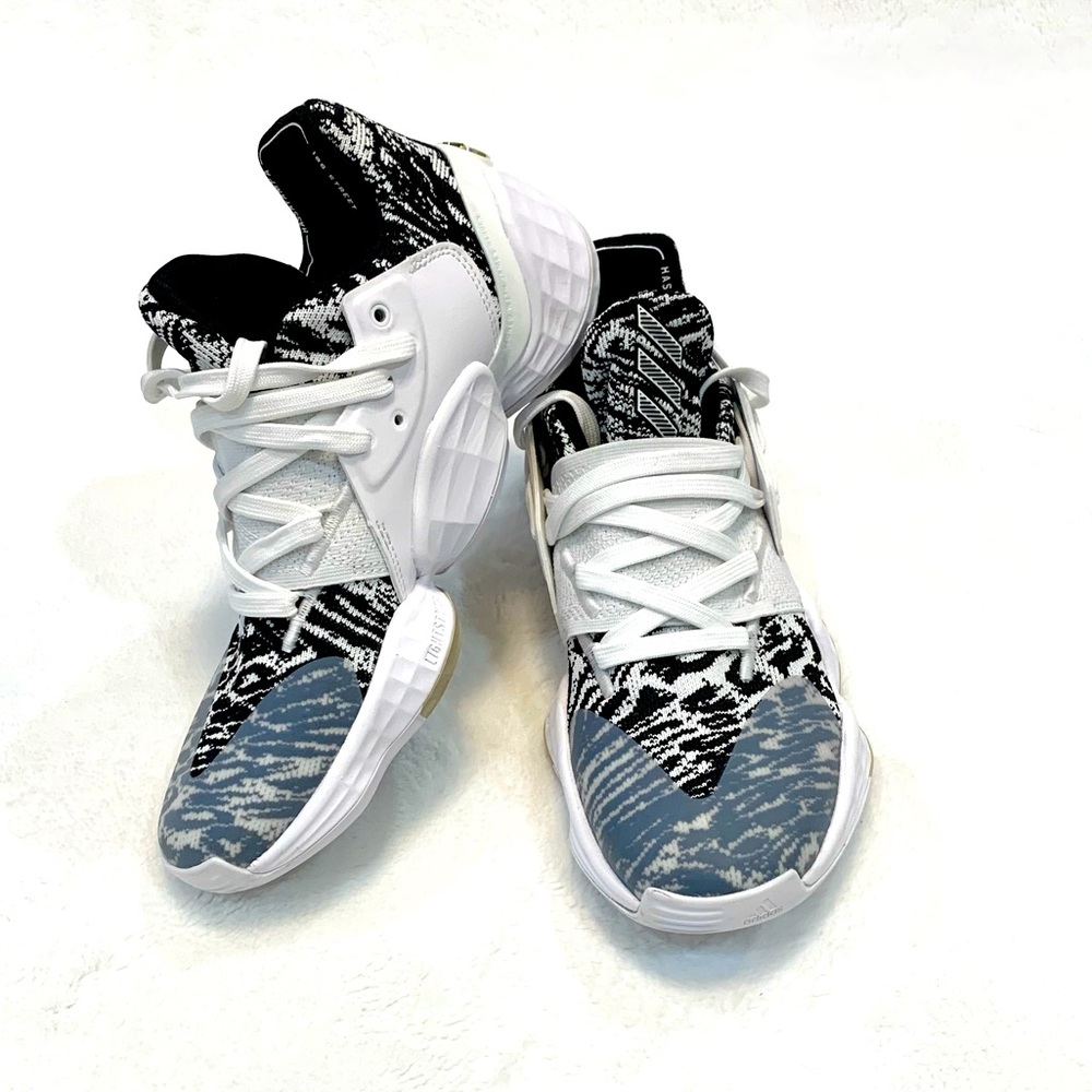 ADIDAS BASKETBALL JAMES HARDEN VOL. 4 "COOKIES & CREAM" MEN sneakers Size 6,5 - Picture 1 of 16